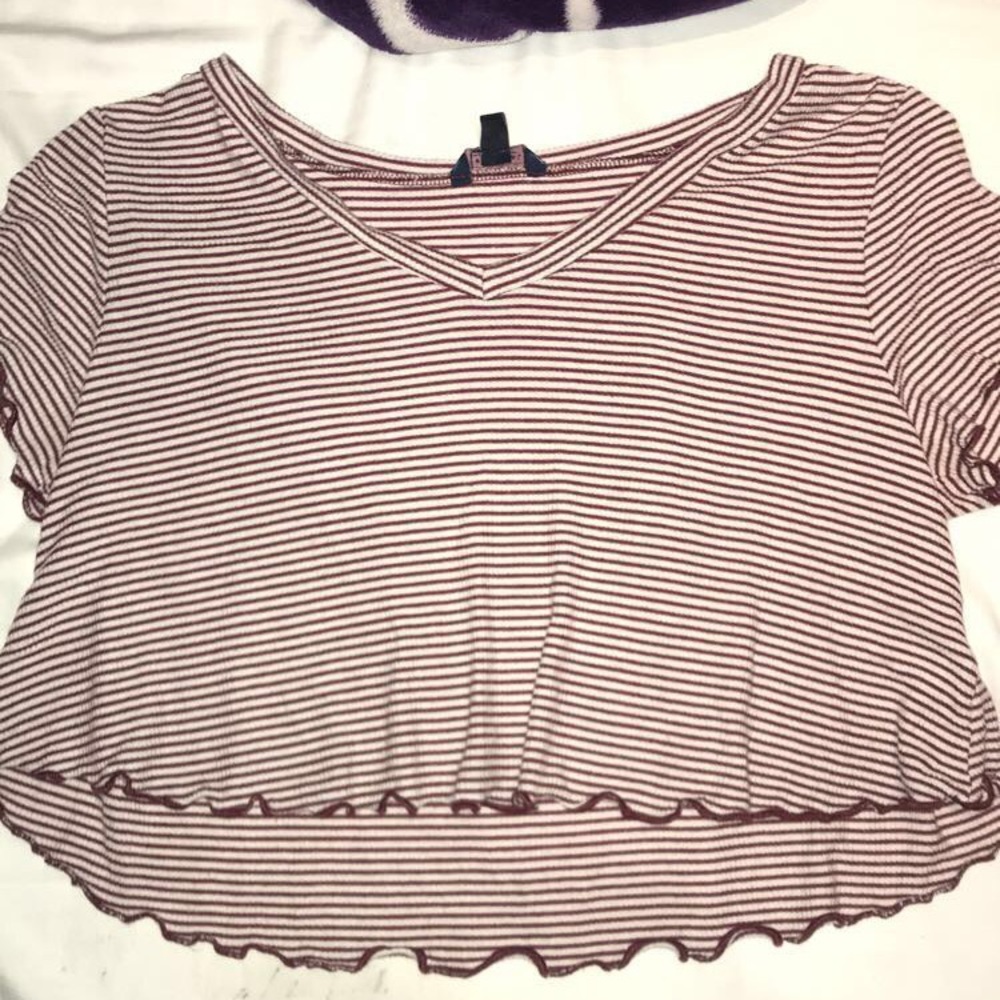 Aeropostale striped crop top